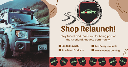 Online Shop Reopens 12-1 | Overland Antidote